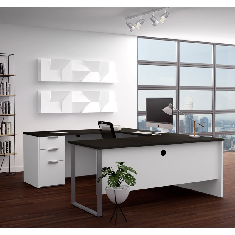 Latitude Run Hartleton UShape Executive Desk Wayfair
